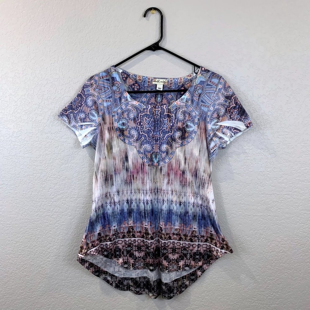 World Unity Flowy Top Boho Blouse